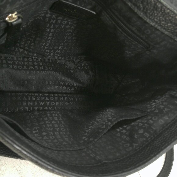 Kate Spade Alecia Mulberry Street Black Pebbled Leather Old Money Crossbody Bag - Picture 12 of 12